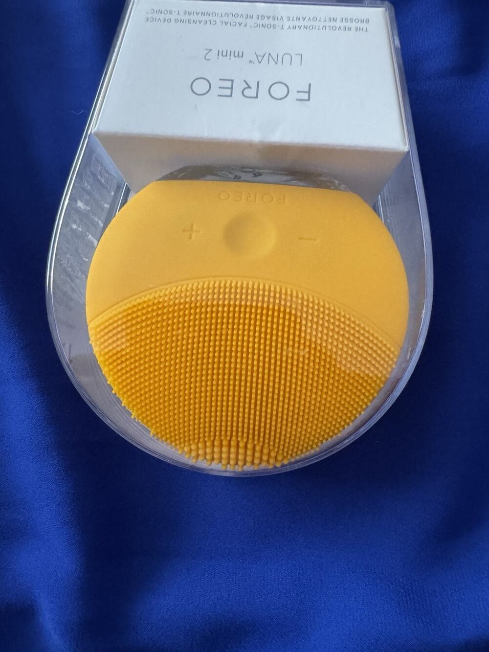 FOREO LUNA Mini 2 Facial Cleansing Brush Yellow Tested Working Silicone